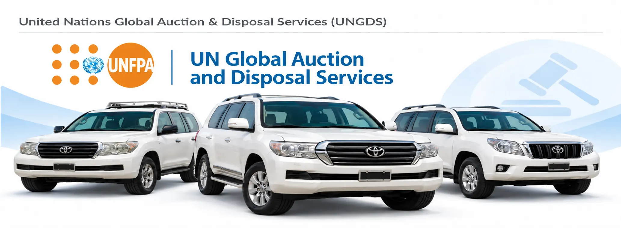 Current UNFPA Global Auction and Disposal Services vehicle auction